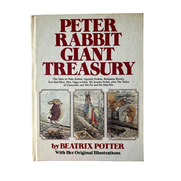 Beatrix Potter Peter Rabbit Giant Treasury With Illustrations HB Vintage 1980 - Picture 1 of 5